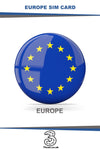 Europe Prepaid Travel SIM Card by 3UK with 12GB Data and Unlimited Calling and SMS among and within the listed EU countries