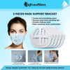 3D Mask Protector, Mask Extender, Nose and Mouth Bracket Mask Inner Support Frame with No-touch Keychain Tool (11 pcs)