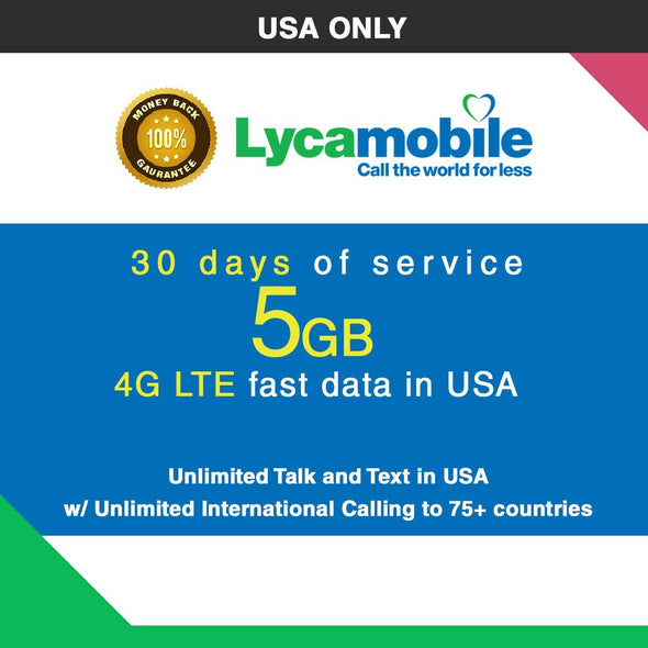 Lyca 30days 5 GB - BigTravelStore