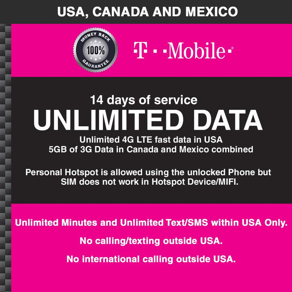 T-Mobile 14 days USCM - BigTravelStore