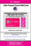 T-Mobile Brand USA Prepaid Travel SIM Card Unlimited Call, Text and 4G LTE Data (for use in USA only) (for Phone use only. NOT for Modem/WiFi Devices) (14 Days) - BigTravelStore